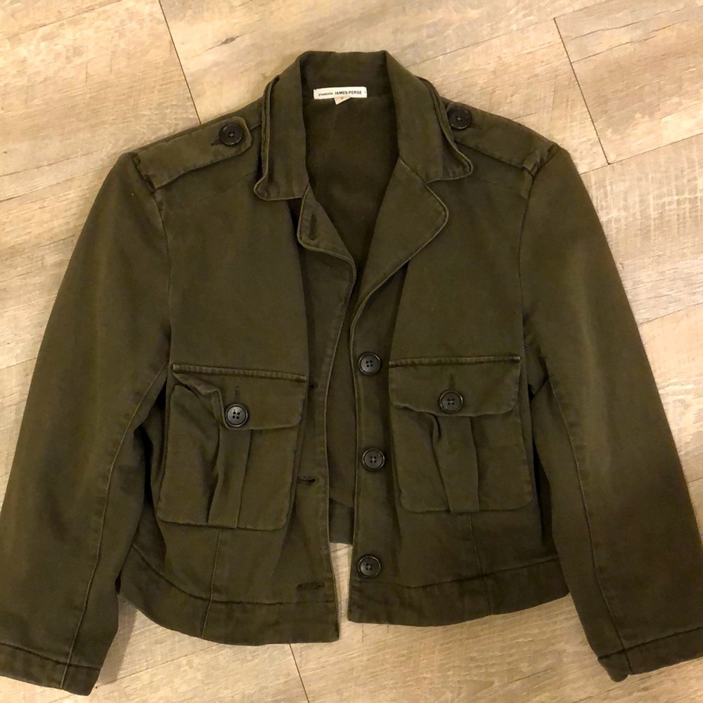 James Perse dark green jacket SZ 3